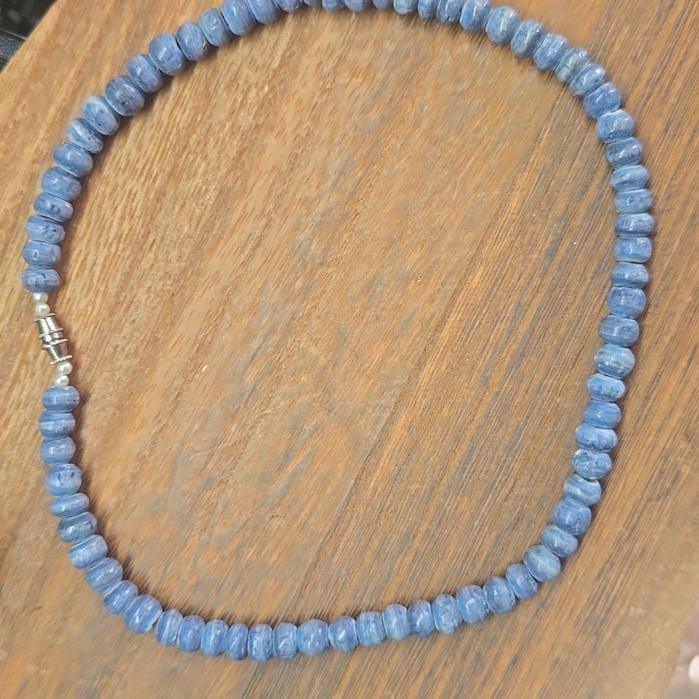 16" Blue Coral Necklace